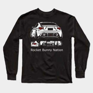 FT86 BRZ rocket bunny car nation Long Sleeve T-Shirt